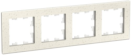 Рамка универсальная Systeme Electric AtlasDesign Nature 4-м. мрамор крем роял картинка